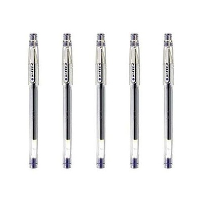 Pilot Hi Tec C 03 Gel Ink Pen 0.3mm Micro Fine Point Blue Pack of 5