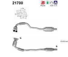 KATALYSATOR FÜR OPEL ASTRA G CC (T98), OPEL ASTRA G CARAVAN (T98) - AS 21700
