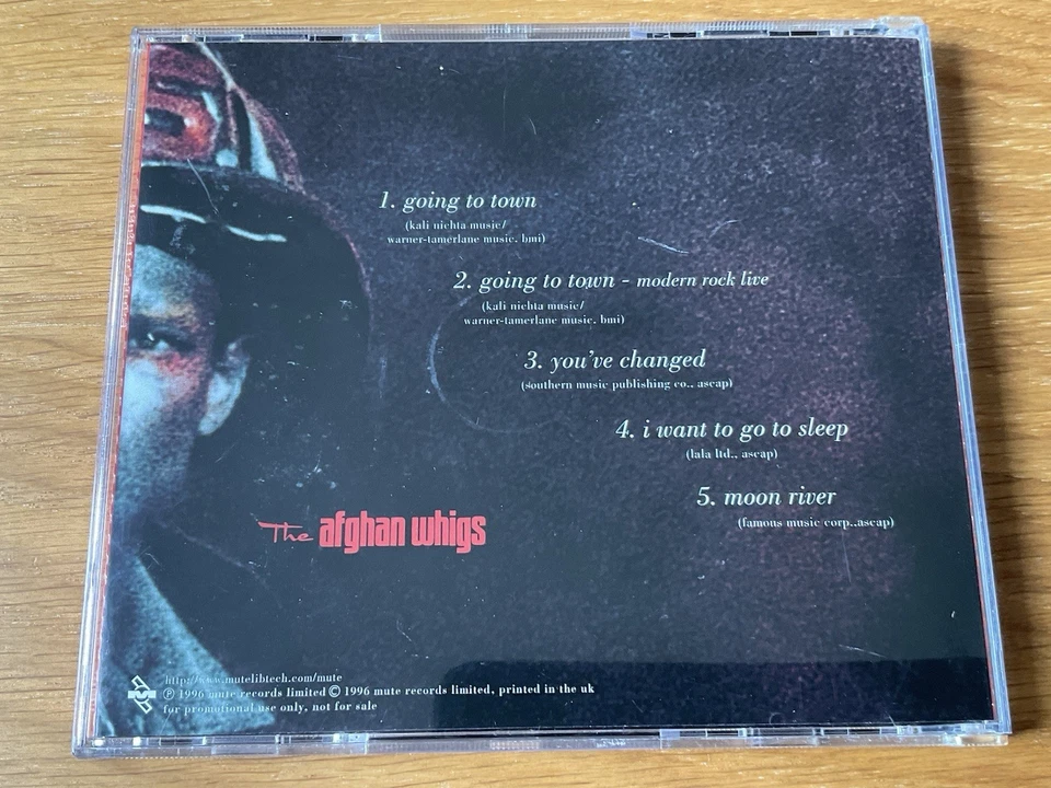 The Afghan Whigs CD Going To Town Promo Promotional Copy Info Postcard - Imagem 2 de 4