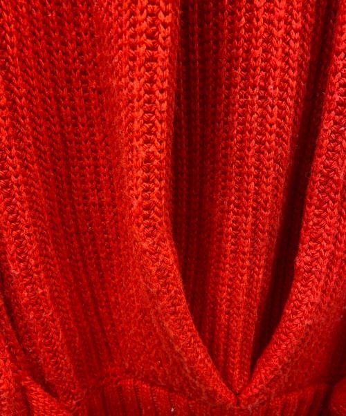Ameri                    Back tuck knit Red 01811… - image 10