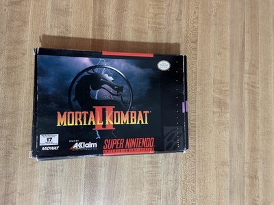 Mortal Kombat II (Super Nintendo SNES) COMPLETE w/ Box manual game 