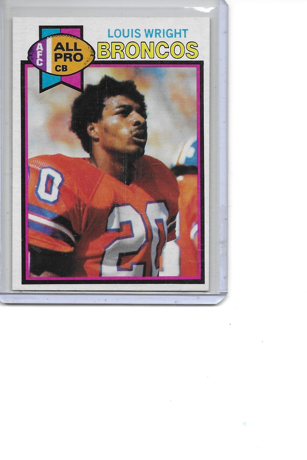 1979 Topps Louis Wright Denver Broncos Football Card #340