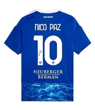 Maglia Autentica Como 25-26 di Nico Paz Autografata