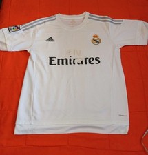REAL MADRID Jersey Mens Large Adidas Soccer Jersey White Home Club