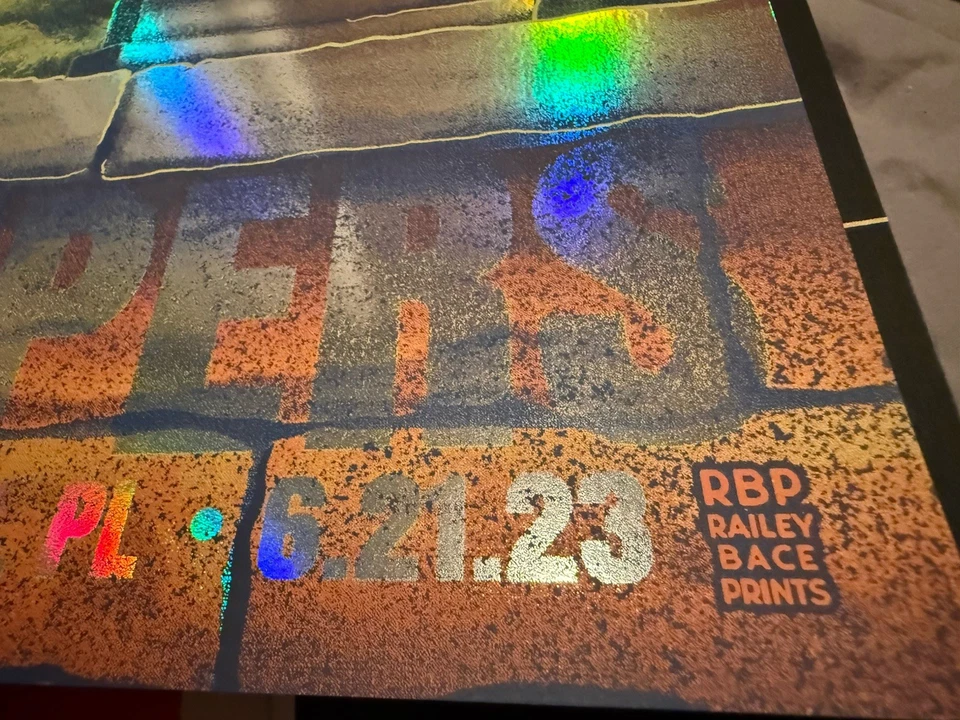 Red Hot Chili Peppers FOIL Poster Warsaw Poland Iggy Pop Bailey Race Mars Volta - Image 4 of 4