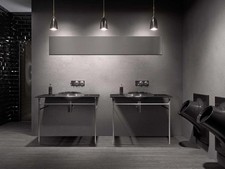 Vitra Istanbul Black & Chrome Washstand & Basin 100x60cm by Ross Lovegrove 