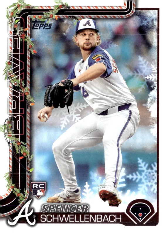 2025 Topps Holiday Spencer Schwellenbach #H199 RC