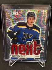 Dalibor Dvorsky 2025-26 UD Allure Hockey Hues Next Red Spectrum #/399 RC Blues