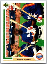 ⚾ 1991 Upper Deck #702 Rookie Threats Jeff Bagwell/Luis Gonzalez/Karl Rhodes