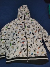 Disney white zip up hoodie