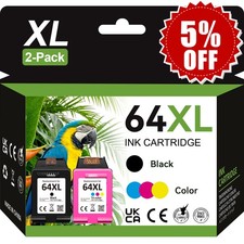 64 XL Ink Cartridge for HP 64XL ENVY 5542 6255 6258 7130 7132 7164 7830 7855 Lot