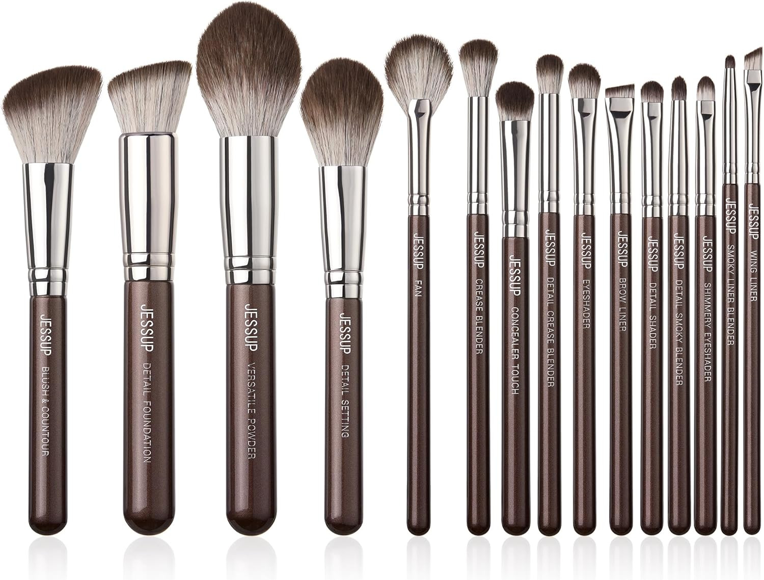 Set 15 Pennelli Trucco Professionali Luxury - Design d'Eccellenza