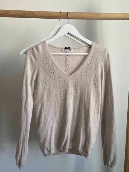 Women Cocoa Cashmere Sweater Peach Cashmere M