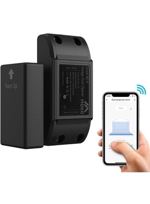 Smart Garagentoröffner, [ohne Kabel] Wireless WiFi Garagentor Sensor Fernbedienung