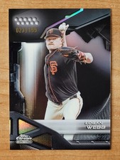 2026 Topps (Chrome Black) Logan Webb Refractor, #23/199