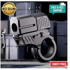 Mini Shell Ejecting Toy Gun Fidget Anti Stress Ring Pistol