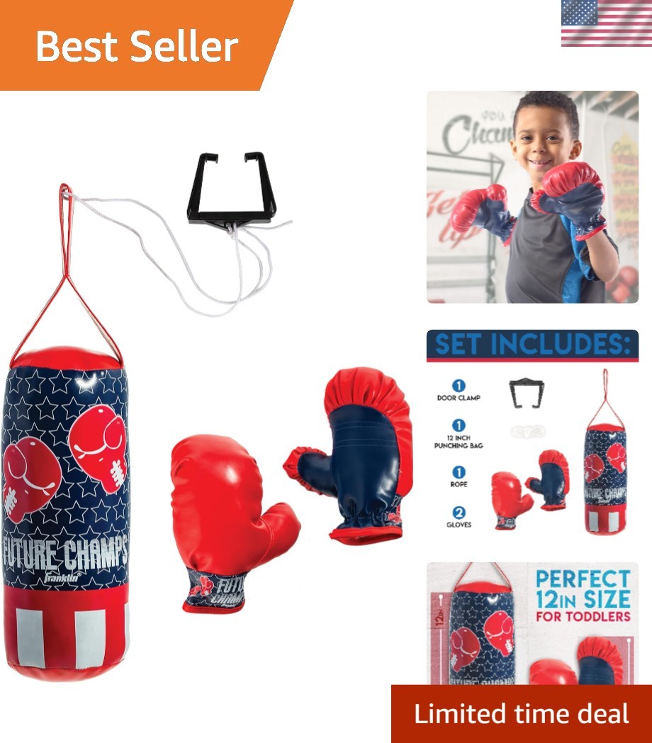 Future Champs Kids Boxing Set - Safe Mini Punching Bag & Gloves