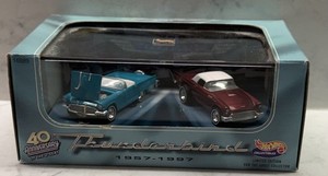 Hot Wheels 100% 40th Anniversary Of The 2- Seat 57 & 97 Thunderbird 2 Car Set