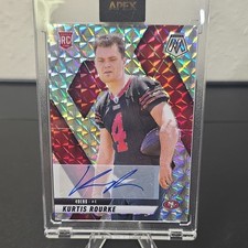 Panini 2025 Mosaic Kurtis Rourke Rookie 49ers Football Card #368. rookie card picture