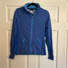 Nike Dri-FIT Women  s Blue Full Zip Track Jacket M Polyester Running
