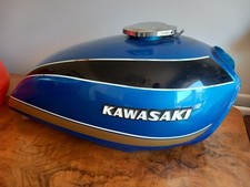Kawasaki KZ400 1974-77 Motorcycle Gas Petrol Fuel Tank Blue