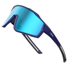 Polarized Sports Sunglasses, UV400 Protection HD Mirror, Cycling Glasses for ...