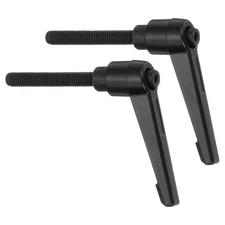 2Pcs Clamping Lever Handles, M6 x 40mm Male Thread Knobs Handle, Black