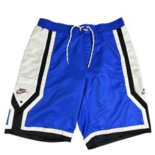 Vintage Nike Mens Large Travis Scott Mini Swoosh Color Block Shorts Blue