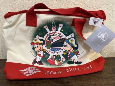 DCL Disney Cruise Line Christmas Mickey Minnie Tote Chip Dale