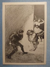 Old Postcard AK Max Klinger Rivals A Life Etching