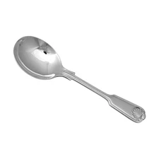 EPNS A1 Silver Plate Cutlery - FIDDLE THREAD & SHELL Design - Soup Spoon