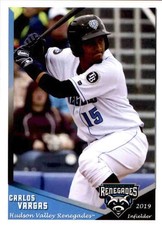 2019 Hudson Valley Renegades Grandstand 36 Carlos Vargas Dominican Republic Card