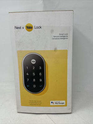 #ad #ad Google Nest x Yale Lock Smart Lock for Keyless Entry Satin Nickel $148.89