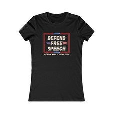 Defend Free Speech Fitted Tee