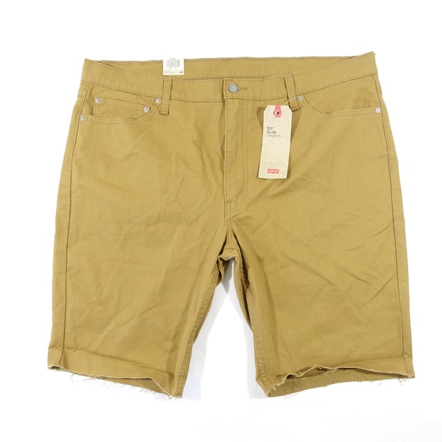 Levi's Mens 511 Denim Bermuda Shorts Stretch Straight Dark Mustard Size 42  for sale online | eBay