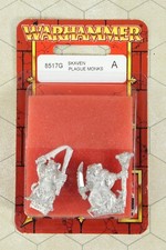 WHFB Skaven RAT PLAGUE MONKS plaguemonks Warhammer Fantasy OOP 8517G Sealed pk5