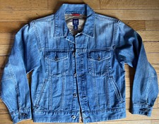 EUC Kids Unisex Gap Blue Jean Jacket 25050 Size XL 12