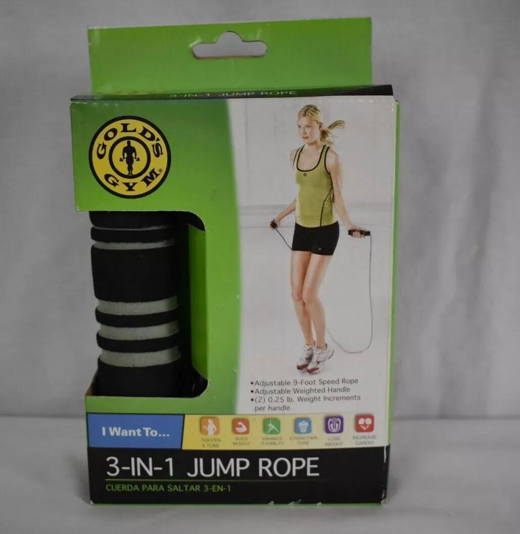 Tone Fitness Adjustable Weighted Jump Rope 