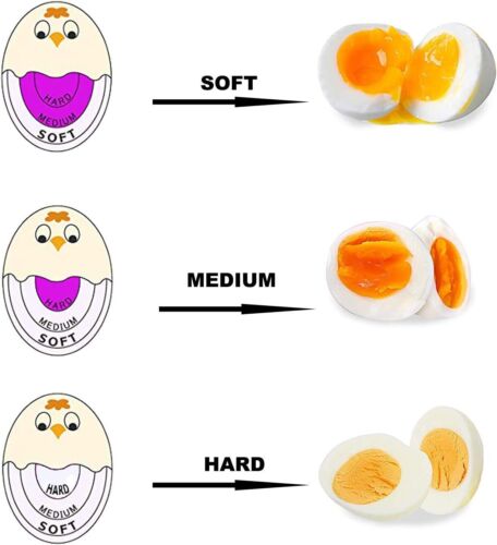 Purple Color Changing Egg Timer Premium Heat Resistant BPA Free Kitchen Gadget - Picture 2 of 5