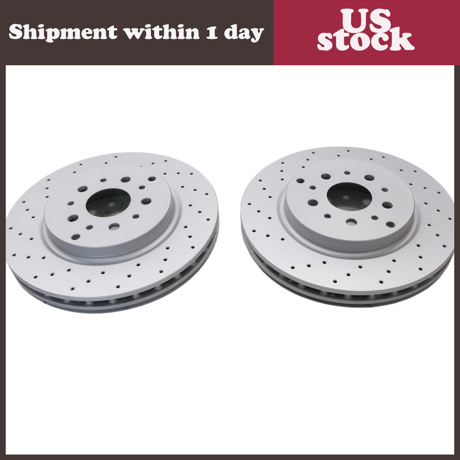 NEW #6904 Rear brake pads rotors  FOR Maserati GranTurismo Quattroporte