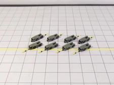 8x Military AIRCRAFT TUGS/TRACTORS + TOW BARS Airport GSE Models 1:400 Diorama