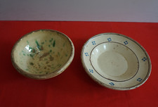 Piatto e coppa Puglia Ceramica popolare Pugliese primi 900' terracotta smaltata