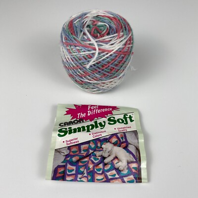 Caron Simply Soft Baby Shades Ombre 2722 Yarn 3.6oz Acrylic Worsted Weight