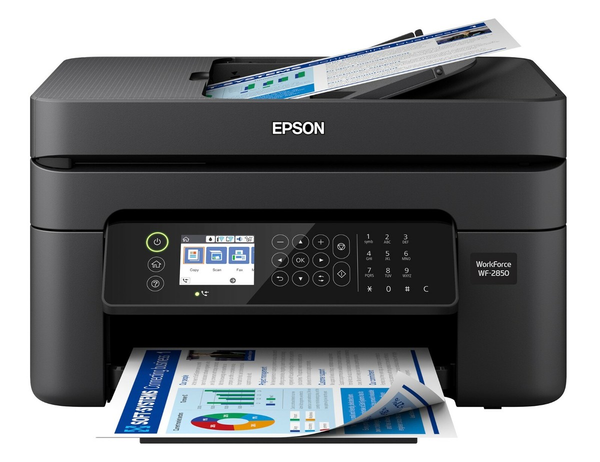 New Epson WorkForce WF-2850 Wireless AIO Color Inkjet Printer Copy 