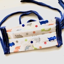 Handmade Fabric Face Mask, Washable, Reusable, Reversible Face Covering, Adult