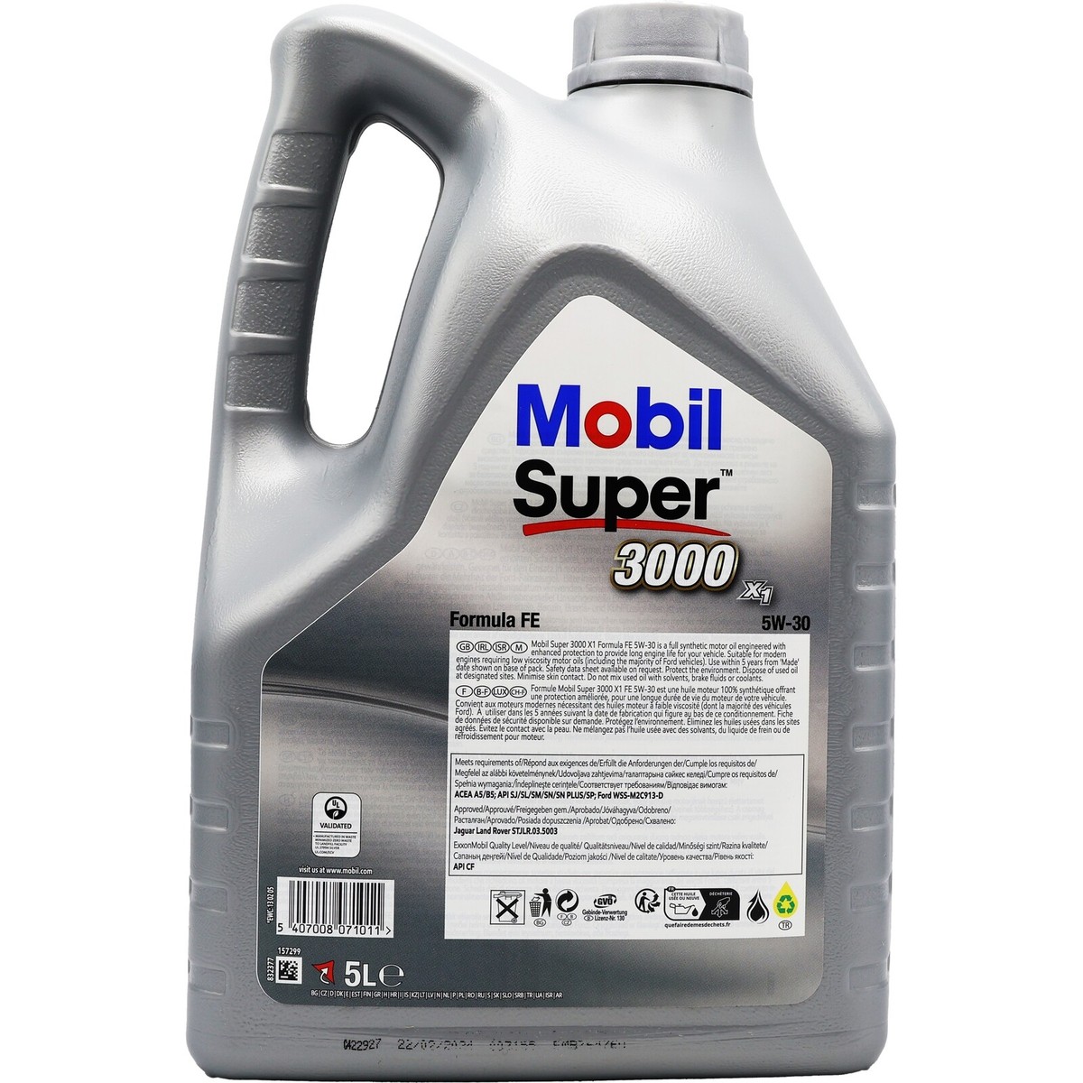 Mobil Super 3000 X1 Formula FE 5W-30 5W30 Fully Synthetic Engine
