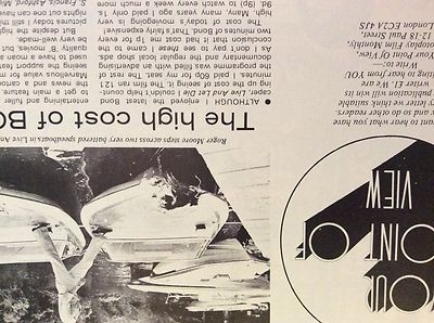 m4-8b ephemera 70er Jahre Filmartikel The High Cost of Bond s Francis 