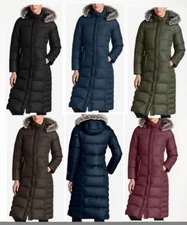 NWT Eddie Bauer 18 Womens Lodge Down Parka Duffle Coat 3 Colors Available $299