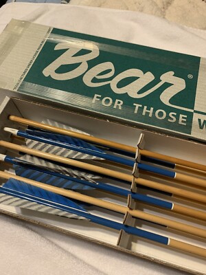 Bear Archery Premium Port Orford Cedar Arrows  See Pics And Description 