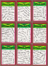 1974 Topps Team Checklists Baseball * You Pick *